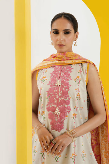 Alkaram MS-7.1-23-Off White Mid Summer Collection Online Shopping